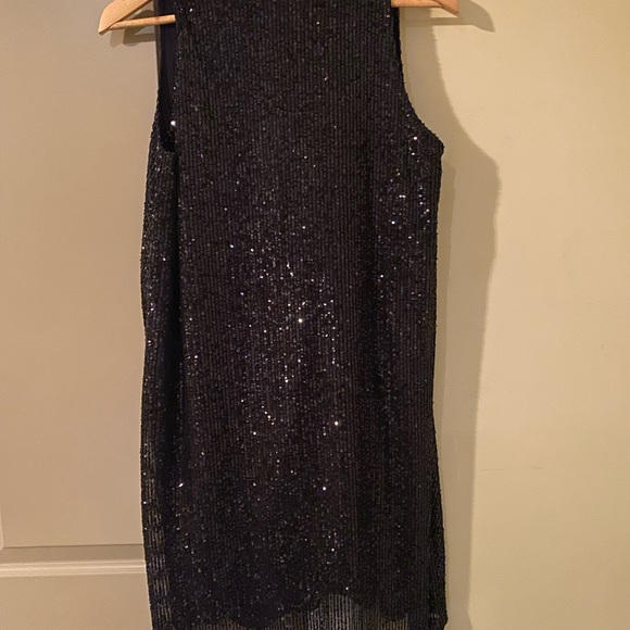 No-na Black Sequin Mini Dress Small - Picture 2 of 5
